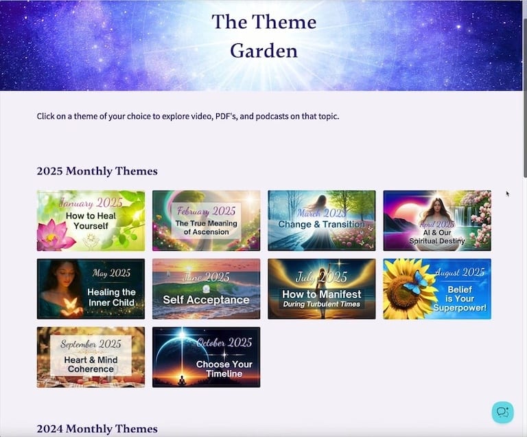 Theme Garden demo screenshot